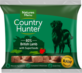 Natures Menu - Country Hunter Complete Frozen Nuggets - British Lamb - 1kg