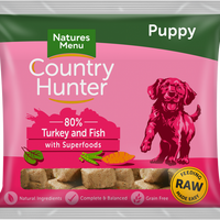 Natures Menu - Country Hunter Frozen Complete Nuggets - Puppy - Turkey & Fish - 1kg
