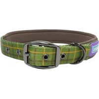 Dog & Co - Country Check Green Collar - Large