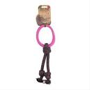 Beco - Hoop on Rope Dog Toy - Small - Pink