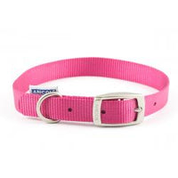 Ancol - Heritage Nylon Collar - Raspberry Pink - Size 3 (28-36cm)
