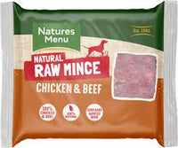 Natures Menu - Raw Frozen Mince Block - Chicken & Beef Mix - 400g