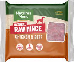 Natures Menu - Raw Frozen Mince Block - Chicken & Beef Mix - 400g