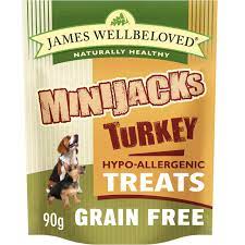 James Wellbeloved - Minijacks Dog Treats - Turkey No Cereals - 90g
