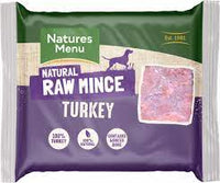 Natures Menu - Raw Frozen Mince Block - Turkey - 400g