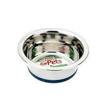 Classic - Stainless steel Non Slip Dish - 400ml (135mm Dia)