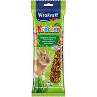 Vitakraft - Kracker Rabbit Sticks - Vegetables & beetroot - 2 Pack