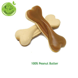 Miro & Makauri - Dual Twist Bone - Peanut Butter - Small