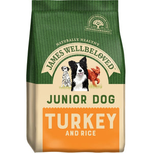 James Wellbeloved - Turkey & Rice - Junior Dog - 2kg