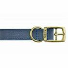 Ancol - Timberwolf Leather Collar - Blue - Size 3 (28-36cm)
