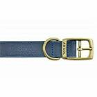 Ancol - Timberwolf Leather Collar - Blue - Size 3 (28-36cm)