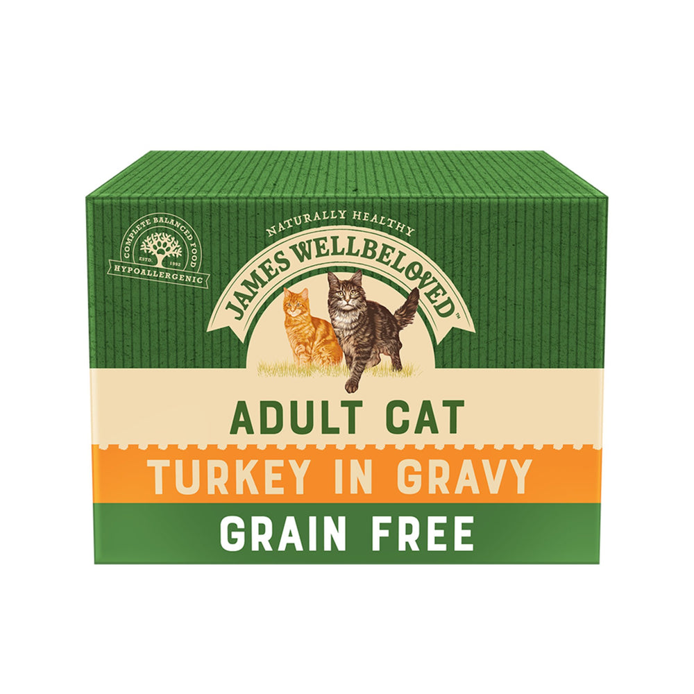 James Wellbeloved - Adult Cat Pouch 85g - Turkey - 12 pack