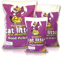 CJ's - Premium Wood Based Cat Litter - 15Ltr