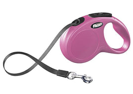 Flexi - Classic Retractable Tape 5m  - Small - Pink