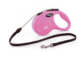 Flexi - Classic Retractable Cord 5m - Medium - Pink