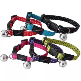 Hem & Boo - Safety Buckle Cat/Kitten Collar - Spotty Pattern - Assorted