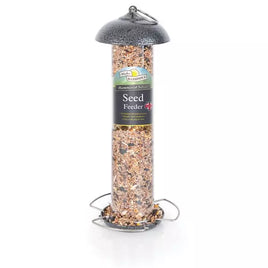 Walter Harrisons - Hammertone Silver Seed Feeder - 30cm