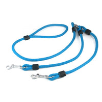 Outhwaites - Rope Lead Coupler - Blue & Black - 85cm X 9mm