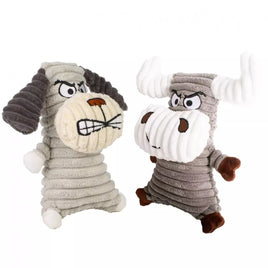 Ministry Of Pets - MOP Angry Dog/Bull Plush Squeaker Toy