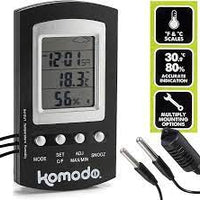 Komodo - Combined Thermometer & Hygrometer - Digital