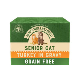 James Wellbeloved -Senior Cat Pouch 85g - Turkey Grain Free - 12 pack