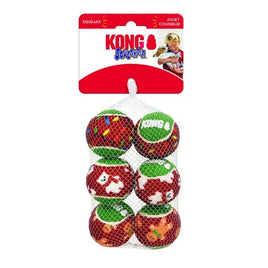 KONG - Xmas SqueakAir Balls - 6 pack - Medium