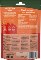 Natures Menu - Country Hunter - Superfood Dog Bar - Chicken With Coconut & Chia Seeds - 100g