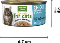 Natures Menu - Especially For Cats - Senior Cat Food - Chicken, Cod & Salmon - 85g