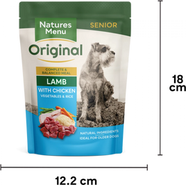 Natures Menu -Senior Dog 300g Pouch - 8Pk