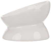 Trixie - Elevated Ceramic Bowl - White - 13cm