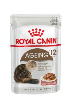 Royal Canin - Cat Ageing 12+ in Gravy 85g Pouch - 12 pack