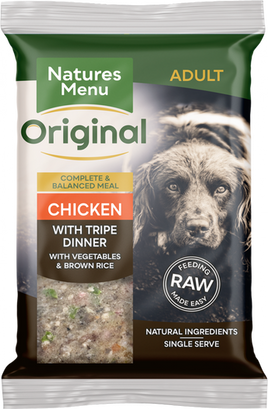 Natures Menu - Complete Frozen Dinner Block - Chicken & Tripe - 300g