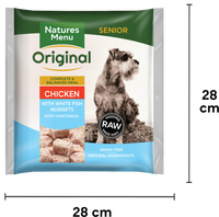 Natures Menu - Complete Frozen Dog Nuggets - Senior Chicken & Fish - 1kg