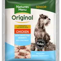 Natures Menu - Complete Frozen Dog Nuggets - Senior Chicken & Fish - 1kg