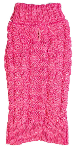 Sontos - Sparkle Knit Dog Jumper - Pink - X Large