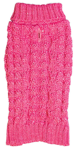 Sontos - Sparkle Knit Dog Jumper - Pink - Small