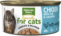 Natures Menu - Especially For Cats - Senior Cat Food - Chicken, Cod & Salmon - 85g