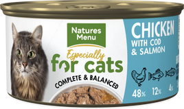 Natures Menu - Especially For Cats - Senior Cat Food - Chicken, Cod & Salmon - 85g