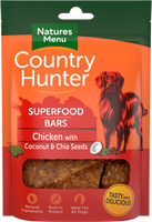 Natures Menu - Country Hunter - Superfood Dog Bar - Chicken With Coconut & Chia Seeds - 100g