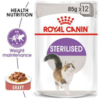 Royal Canin - Cat Adult Sterilised In Gravy 85g Pouch - 12 pk
