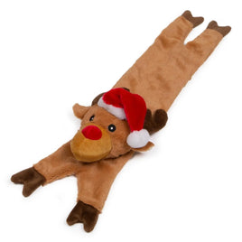 Animate - Reindeer Squeaky Flat Dog Toy - 40cm