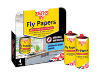 Zero In - Fly Papers - 4 Pack