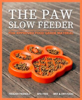 Pet Dream House - PAW Slow Feeder activity bowl - Orange