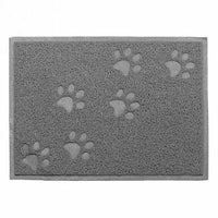 Ancol - Feeding Place Paw Mat - Grey - 16" by 12"