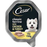 Cesar - Chicken And Turkey Dog Food - 14 Tray Pack - 150g