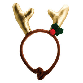 Happy Pet - Glitter Antlers Headband - Medium/Large