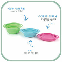 Beco Things - Collapsible Silicone Travel Bowl - Blue - Medium