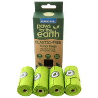 Ancol - Paws for the earth Plastic Free Poop Bag - 4 Roll Refill  (48 Pack)