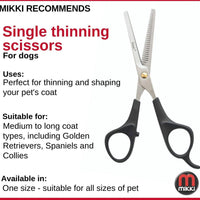 Mikki - Single Thinning Scissors For All Coat Types