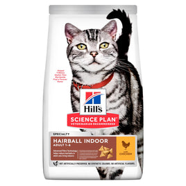Hills Science Plan - Adult Hairball & Indoor Dry Cat Food - Chicken - 1.5kg